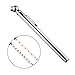 CZC AUTO Pencil Tire Pressure Gauge, Mechanical Air Gage, Stainless Stem Single Chuck with Pocket Clip Tyre Checker for Motorcycle Bike Car RV SUV ATV, 5-50PSI 30-350KPa (Silver, 1 Pack)