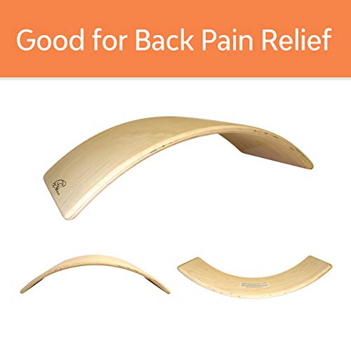 HSP Upper Back Bolster Wooden Pillow | Back Bend Stretcher for Spinal Health, Pain Relief and Posture Correction, Maple Wood Lumbar Support for Upper and Lower Back - Image 5