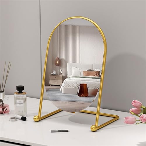 Espejo de maquillaje de lujo con diseño avanzado y soporte exento 6