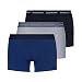 Produktbild bruno banani Herren Retro Boxershorts Lusty (3er Pack) Blau/Grau Melange/Schwarz Large