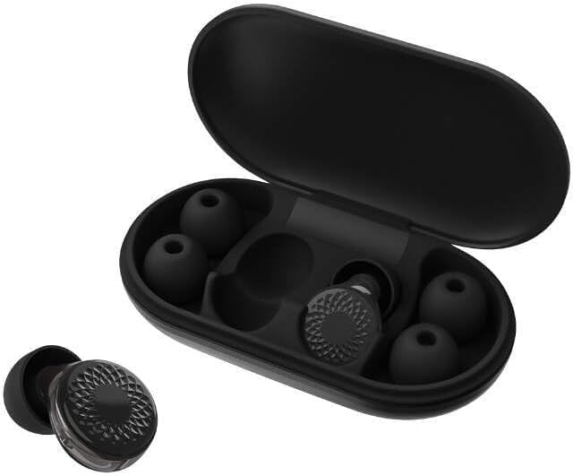 Tapones para dormir,tapones de silicona con cancelación de ruido,45 dB,suaves y reutilizables,protección auditiva con 8 auriculares en 4 tamaños (XS,S,M,L)
