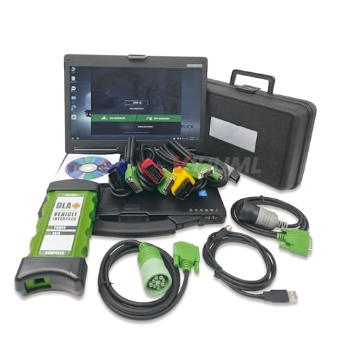 DLA+2.0 Diesel Truck Diagnostic Scanner with Laptop 2025 V2 Software Vehicle Interface Diesel Heavy Duty Truck Scanner (Tool with Laptop CF53)