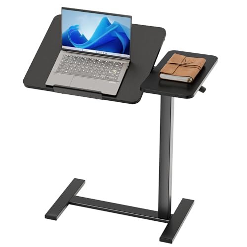 Sweetcrispy Mobile Standing Desk with Wheels, Height Adjustable & Tilt Desktop