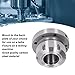 Collet Chuck ER40 Collet Lathe Chuck Carbon Steel Compact Replacement 80 mm Diameter for CNC Milling Machine