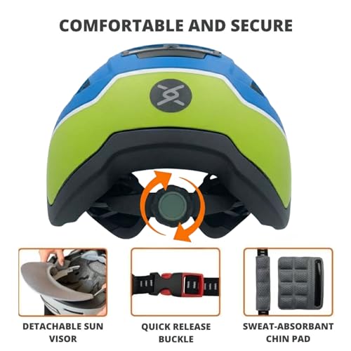 Image of XNITO Bike Helmet with LED Lights - Urban Bicycle Helmet for Adults, Men & Women - CPSC & NTA-8776 Dual Certified - Class 3 E-Bikes, Scooters, Onewheel, Commuter, Mountain
