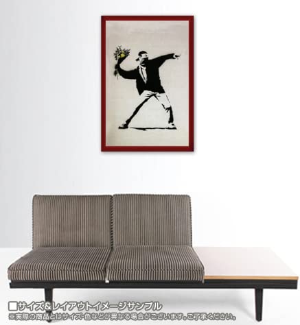 Amazon.co.jp: ポスター バンクシー The World of Banksy Flower