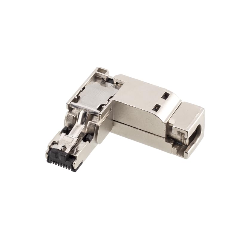 profinet for Siemens RJ45 Plug EtherCAT CAT6 Network Cable Connector 6GK1901-1BB10-2AA0 Industrial Shield RJ45 Crystal Plug - (RJ45, Package: 1pcs, Type: RJ45, Pins: 4P Straight, Insert Type: Male)