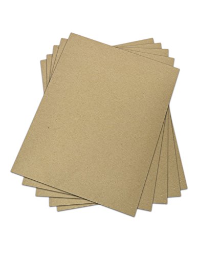 Chipboard - Cardboard Medium Weight Chipboard Sheets - 25 Per Pack. (12