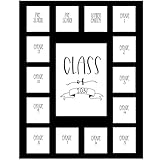 Rustic Red Door Co. RRD Class of 2031 Photo Mat (11” x 14”) - Photo Collage Picture Frames Mat for School Pictures – School Picture Frame Pre-K to 12 Mat - No Frame Black Photo Mat (15 Photos)