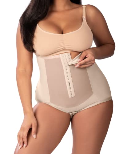 Bellefit Postpartum Compression Girdle Post Pregnancy Girdle Waist Trainer Diastasis Recti Girdle Belly Binder After CSection