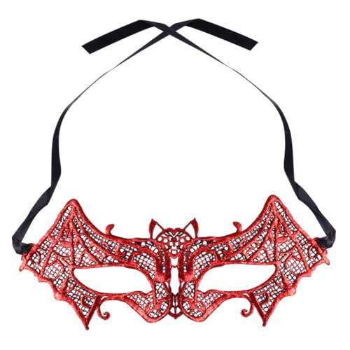 Veemoon 1pc Bat Mask for Halloween Lightweight Half Face Party Mask for Masquerade Comfortable and Easy to Wear for Carnival and Fancy Dress Events