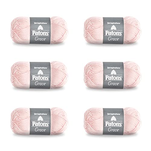Ovillo de lana PATONS Grace Blush hilo algodon ganchillo 3 DK 2