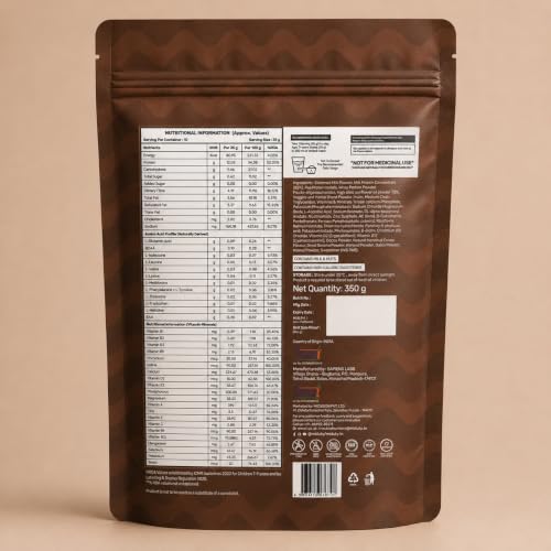 Image of Miduty Kids ProGrow+ Hazelnut Cocoa | Kids & Teens Protein Shake for Growth, Daily Nutrition & Active Recovery | 12g Protein for 8-18 Years | FOS & Inulin, Vitamins & Minerals, Vegetables, Fruit & Nut Blend | Natural Hazelnut Cocoa Flavor - 350g