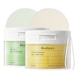 Biodance Brightening & Calming Toner Pads Duo Set: Vita Niacinamide & Sea Kelp, Dark Spot Correcting, Sebum Control Korean Skincare Set for Face, Korean Skin Care, Skin Care Set