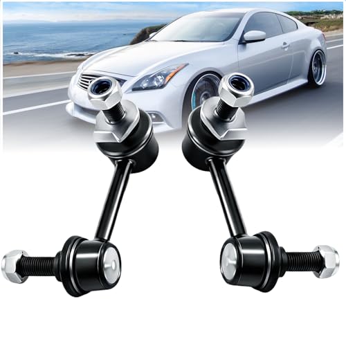 SegurVelo 2Pcs K750100 K750101 Front Sway Stabilizer Bar End Link Kit Fit for Infiniti 2003-2006 G35 [For RWD], 2007 G35 [For RWD w/2-Door Coupe], for Nissan 2003 350Z [18in Wheels], 2004-2009 350Z