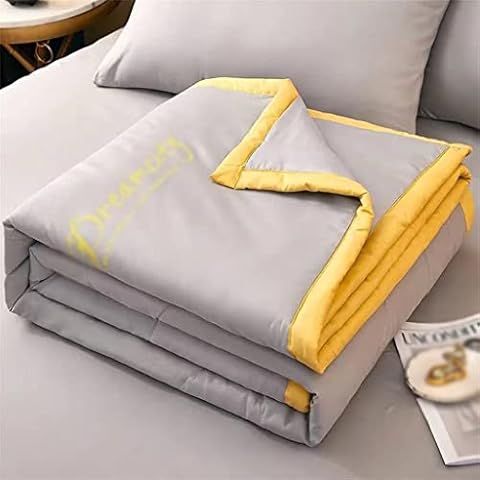 Quilt Machine Washable Summer Quilt Air Conditioner Quilt Lightweight Air Conditioner Bedroom Thin Quilt (Color : A, Size : 200x230cm) Cover