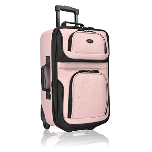 U.S. Traveler Pink Expandable Carry-on Luggage Set