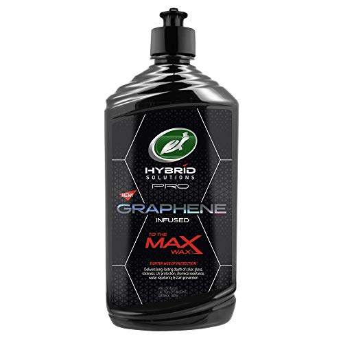 Turtle Wax 53479 Hybrid Solutions Pro to The Max Wax Graphene Liquid Wax, Patent-Pending Advanced Paint Protection, Extreme Gloss High Shine Finish, for Cars Trucks and More, 14 oz. (Pack of 1)