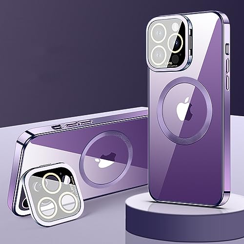 Coque iPhone 12 Pro Max magnétique violette idéale pour charger votre téléphone en voiture