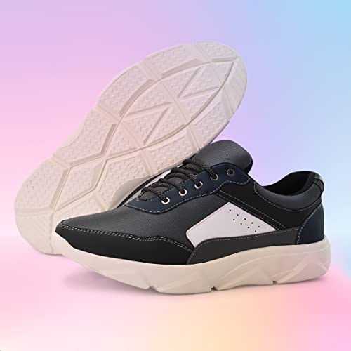 Image of Centrino Mens Casual Shoes Fashion Lace Up Non-Slip Flats Trendy Stylish All Day Comfortable Lightweight Sneakers with Extra Comfort on Heel (6029)