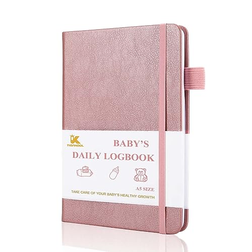 Image of Baby's Daily Care Planner - A5 Newborn Baby Log Book for Tracking Daily Routine, 152 Easy-to-Use Pages to Monitor Nursing, Sleep, Feeding, Diapers, Pumping, and More - Rose