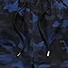 Maiyifu-GJ Men's Mesh Camo Athletic Shorts Lightweight Training Breathable Short Pants Camouflage Basketball Gym Shorts (Blue,Large)