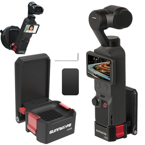 Taoricup DJI Osmo Pocket 4 �Ή� ���C�}�E���g �u���P�b�g �}�O�l�b�g�X�^���h �x�[�X ���C�X�^���h DJI Osmo Pocket 4 �Ή� �A�N�Z�T���[ �}�O�l�b�g�z���_�[ 1/4 �g�� �x�[�X (Black)