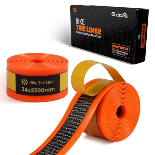 Image of Chooee Bike Tire Liners,Bicycle Tire Liner Tube Flat Protector-Self Adhesive,Mountain /Road Bike Puncture Proof Tire Liner Inner Compatible with 20 24 26 27.5 28 29 700c Tires.