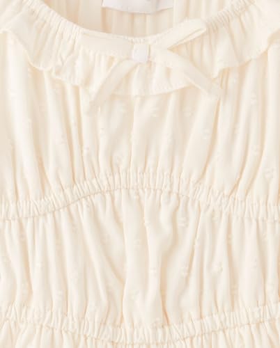 Image of The Children's Place Girls' Casual Ruffle Dress,Short Sleeve