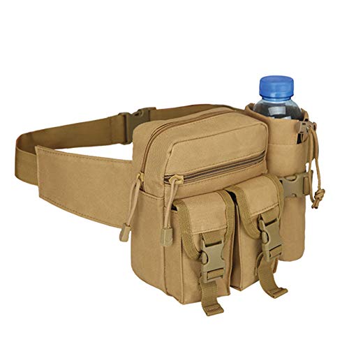 Topdo Riñoneras de Tela Oxford con Mochila de Bandolera Estilo Militar Táctical Bolsa