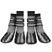 BINGPET Dog Socks for Hardwood Floors, Outdoor Anti Slip Waterproof Paw Protector with Reflective StrapsTraction Control X-Large