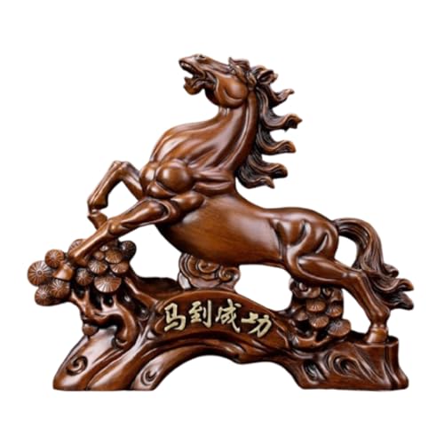 Figurine ornement de bureau cheval en résine design pour décoration intérieure