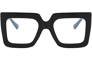 Oversized Square Blue Light Glasses for Women: Embrace Style and Digital Eye...