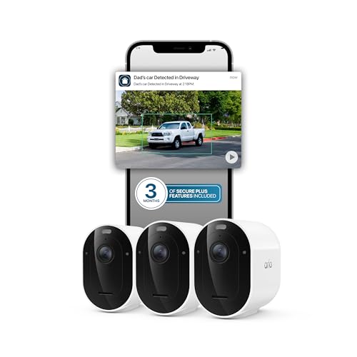 Image of Arlo Pro Security Camera 2K HDR (6th Gen, 2025 Release) Wireless Outdoor Camera, 3 Cam, with Secure Plus 3-Month Subscription