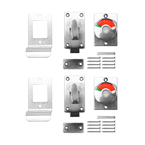 GROCKSTR 2 x Inodoro Pantalla Privacidad Cerradura Cerradura de Puerta No Ocupado