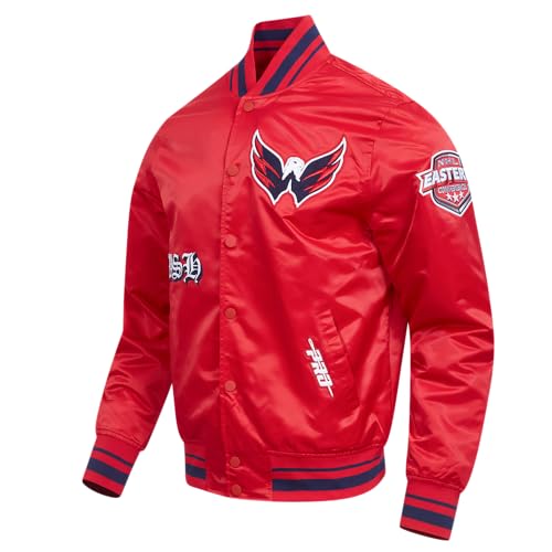 Image of Pro Standard Mens NHL Old English Satin Jacket