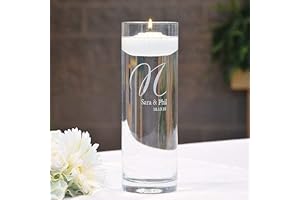 Personalized Glass Unity Floating Candle Vase