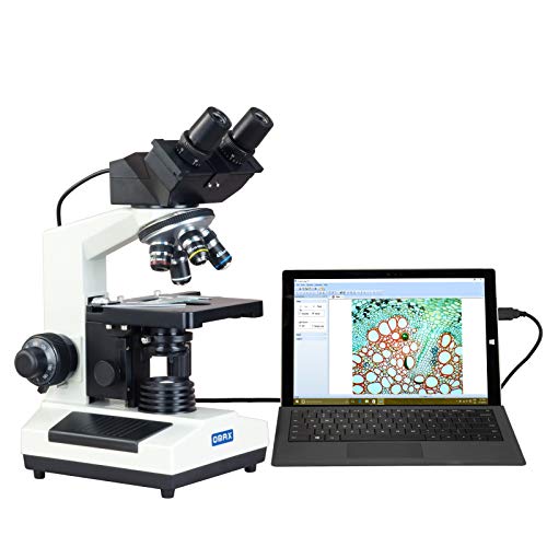 OMAX 40X-2000X Digital Binocular Biological Compound Microscope with Built-in 3.0MP USB Camera and Double Layer Mechanical Stage #1