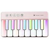 Mini Piano Keyboard for Toddlers, Baby Piano Musical Toy w/ Adjustable Volume and Lights, 15 Melodies, Learning Mode, 3 Sound Effects – Portable Kid Pianos Toy Christmas for Baby, Toddler, Kid, Adults