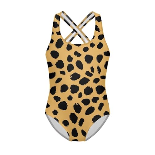 Image of JEOCODY Swimsuit for Girls One Piece Bathing Suit for Teens Crossback Hawaiian Beach Swimwear