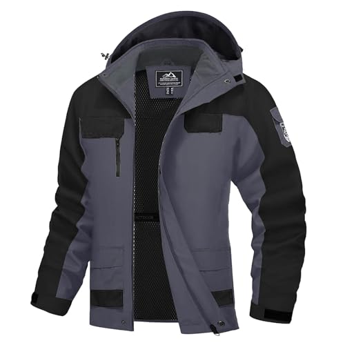 Generico Giacca Montagna Uomo Giacca Trekking Donna Parka Giacca Softshell Mantieni Caldo Giacche Sportive Traspirante Giacca da Sci Impermeabile Antivento Cappotto Invernale