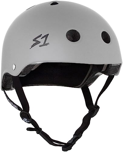 S1 Lifer Helmet for Skateboarding, BMX, and Roller Skating - EPS Fusion Foam, CPSC & ASTM Certified - Light Grey Matte X-Small (20.5")