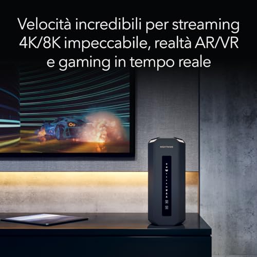 Router WiFi 7 Nighthawk Tri-Band WiFi 7 (RS700S) - funzioni sicurezza, velocità Wireless BE19000 (fino a 19 Gbps) - porta Internet 10 - Router - Immagine 3