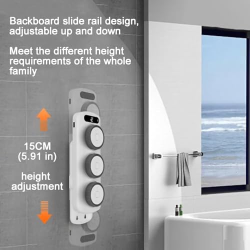 Brosse exfoliante electrique murale au design epure blanc pour douche