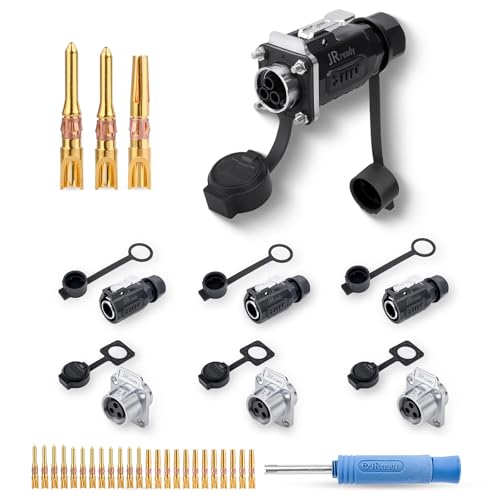Connecteur étanche industriel 3 broches IP68 JRready CP20 14-18AWG