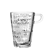 LEONARDO HOME 023997 Latte Macchiato Tasse Senso Cafe 6er Set, Glas, 350 milliliters