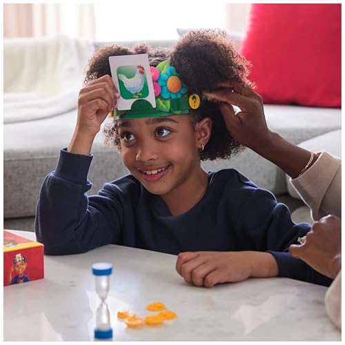 Devine Tête Classique - Jeu de Société Famille - Bandeaux et Devinettes - Devinez L’Illustration De La Carte Qui Est sur Votre Tête - Jeu De Cartes - Version Française - Jouet Enfant 6 Ans et +