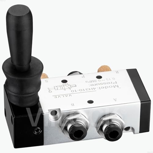 Électrovanne pneumatique NPT 3/8 pouce levier push-pull 5 voies 2 pos