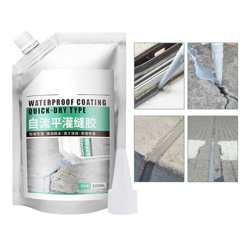 Reparador de crepes para concreto- 500 ml de calcomanía de cemento | Cracking de secado rápido y pisos de madera de alta resistencia techos de ladrillo y paredes | Rellenos de hormigón crepé adhes