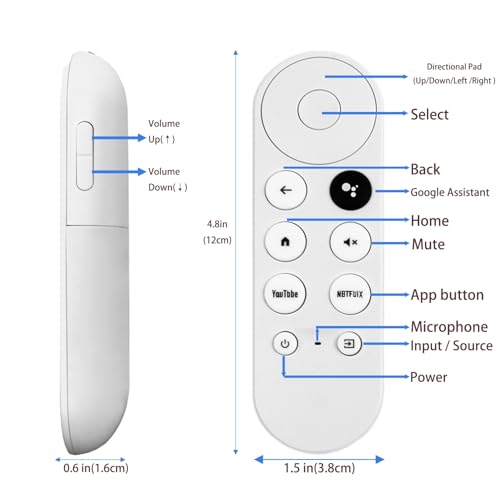 Télécommande G9N9N Google TV Streamer pour remplacer Chromecast perdu - 3